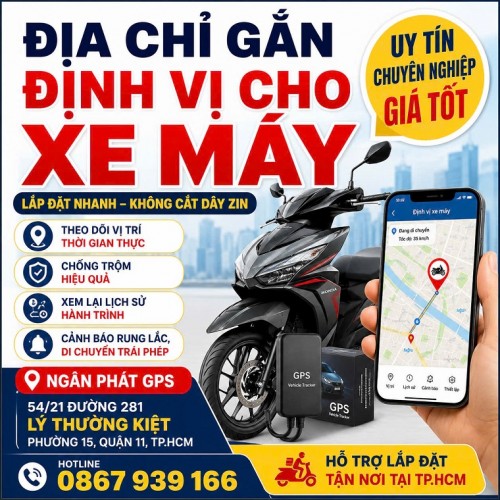 Địa Chỉ Gắn Định Vị Cho Xe Máy Ở Đâu Uy Tín?