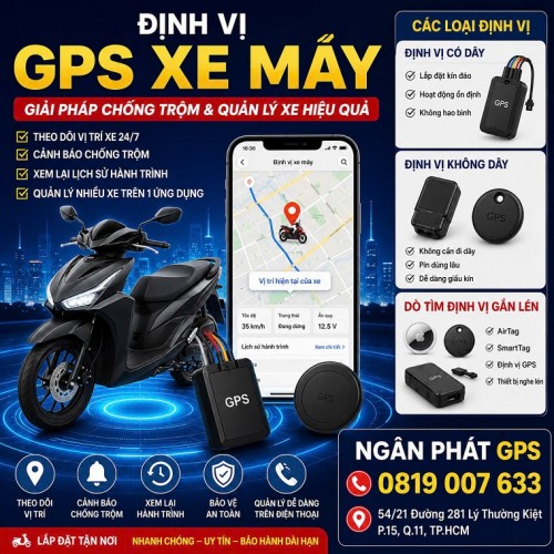 Định Vị GPS Xe Máy – Giải Pháp Chống Trộm Và Quản Lý Xe Hiệu Quả Nhất Hiện Nay