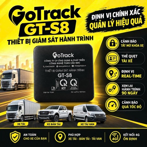 Thiết Bị Giám Sát Hành Trình Xe Tải GT-S8 – Định Vị GTS8 4G