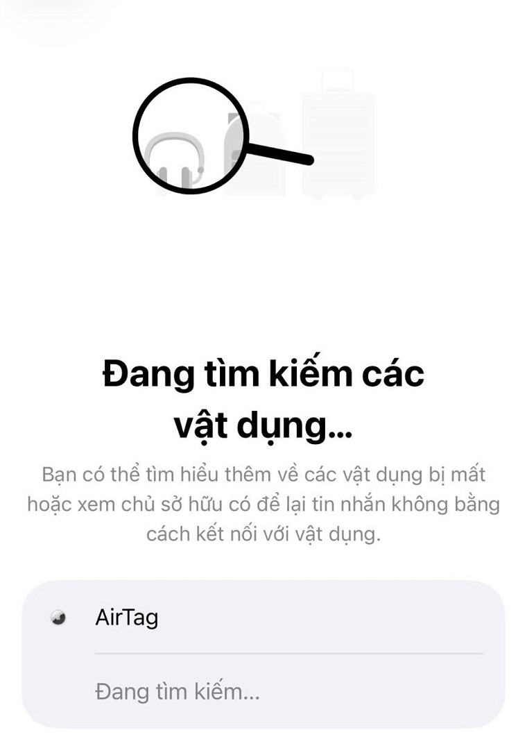 airtag được phát hiện gần bạn