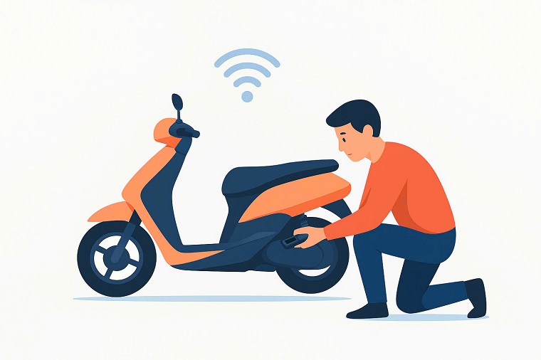 cách phát hiện xe máy có gắn định vị