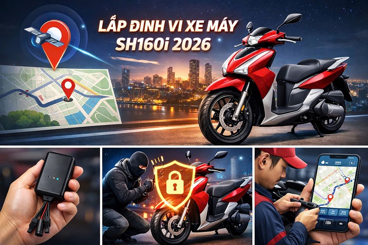 định vị gps xe máy sh160i