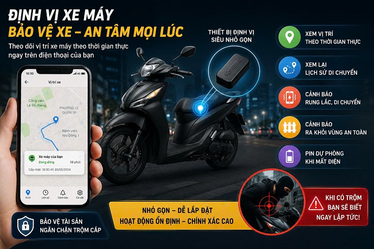 định vị xe máy có thực sự cần thiết