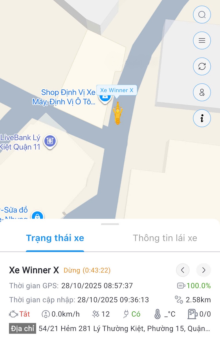 định vị xe máy tphcm uy tín