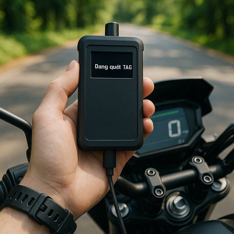 dò tìm airtag trên xe máy