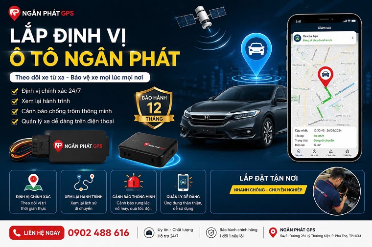 Lắp định vị ô tô Ngân Phát Lắp định vị ô tô Ngân Phát