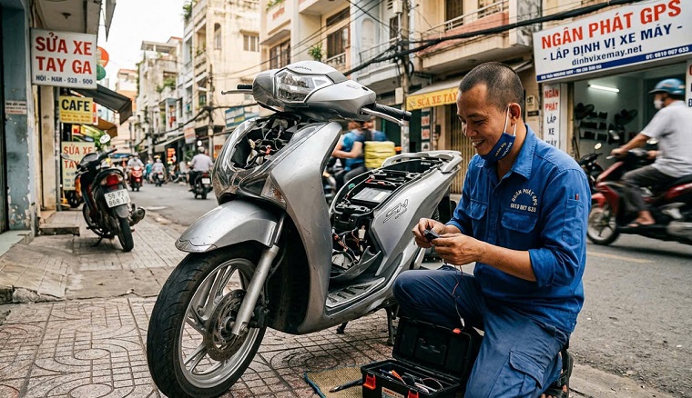 lắp định vị xe máy lắp định vị xe máy