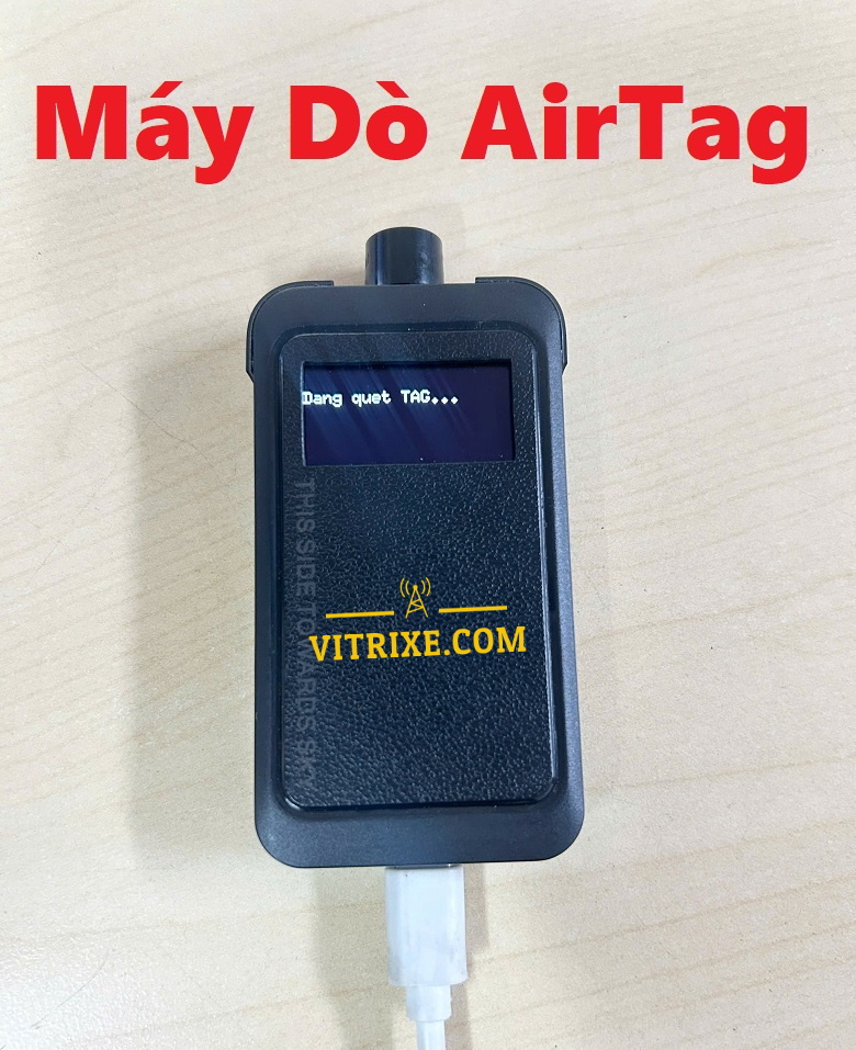 máy dò tìm airtag trên xe