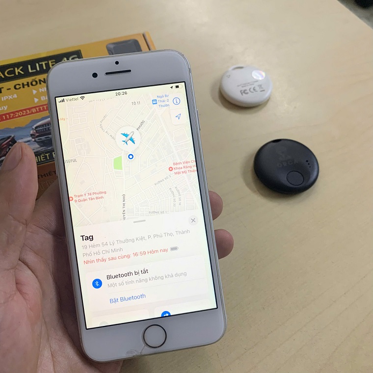 So sánh định vị có SIM và AirTag