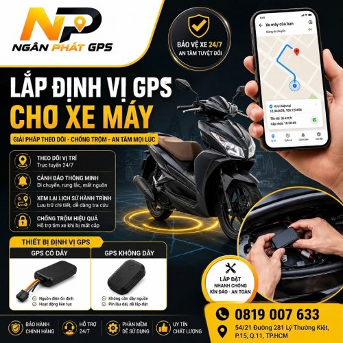 Lắp Định Vị GPS Cho Xe Máy – Giải Pháp Theo Dõi, Chống Trộm An Toàn