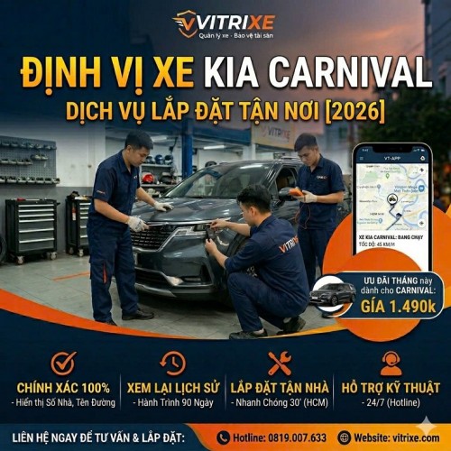 Lắp Định Vị Xe Kia Carnival: Giải Pháp Bảo Vệ Xe Sang Toàn Diện
