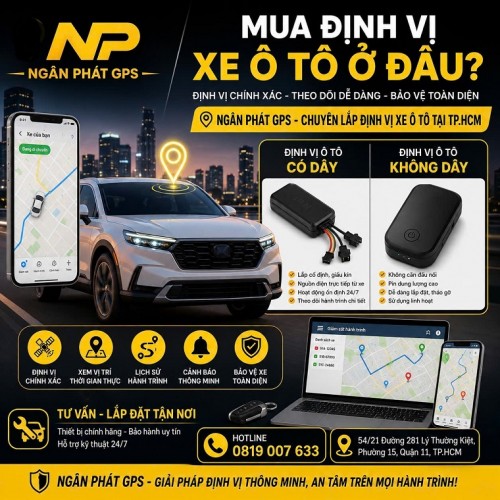 Mua Định Vị Ô Tô Ở Đâu Tại TP.HCM? Ngân Phát GPS