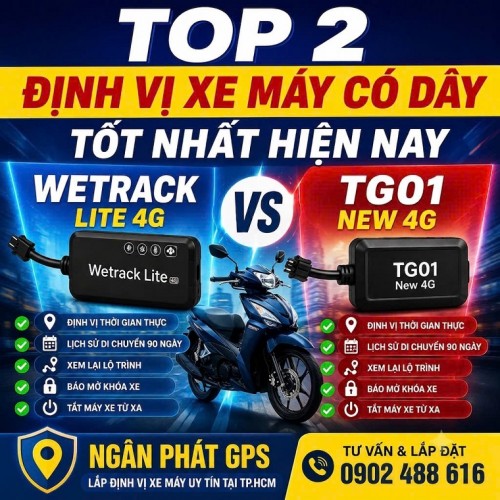 Top 2 Định Vị Xe Máy Có Dây Tốt Nhất Hiện Nay – Theo Dõi Xe Chính Xác, Chống Trộm Hiệu Quả 2026